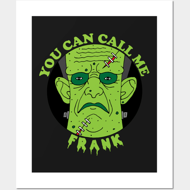 Funny Frankenstein Monster Frank Wall Art by HotHibiscus